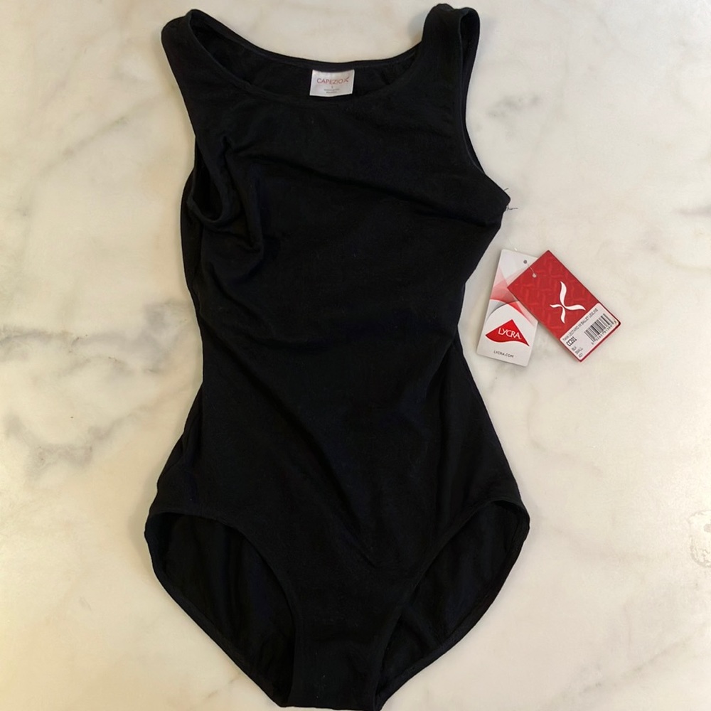 NWT, black, leotard